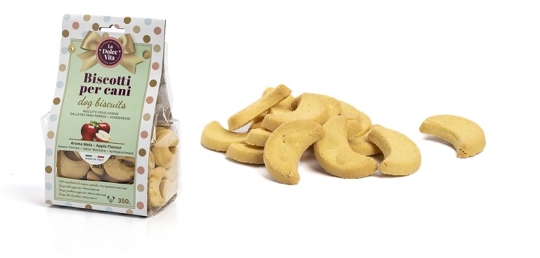 LEO PET GALLETAS SABOR MANZANA BOLSA 350 GR (8 UND.)