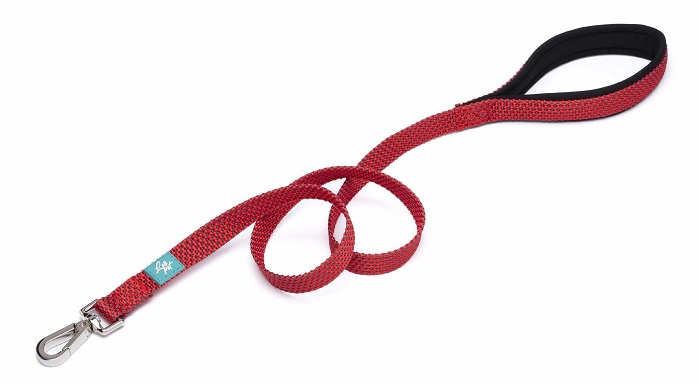 LEO PET PLOMO NYLON AVENTURA "ESTE" ROJO XL 100 CM