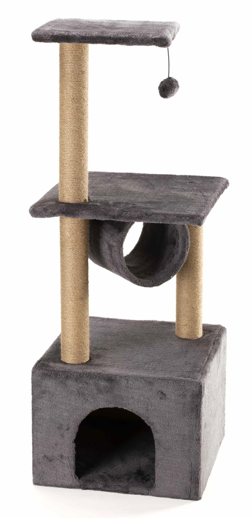 LEO PET RASCADOR "BARI" GRIS 40X40X110 CM