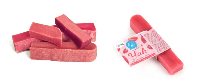 LEO PET SNACK LECHE DE YAK SABOR FRESA TALLA-M (3 UND.)