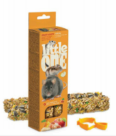 LITTLE ONE STICKS FRUTA Y F.SECOS HAMSTER RATON JERBOS 8X120GR