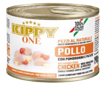 KIPPY ONE ESTOFADO POLLO CON TOMATES Y PATATAS 190GR (24 UND.)   