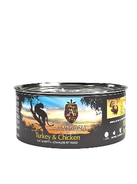 AMBROSIA CAT KITTEN LATA PAVO & POLLO 150GR 