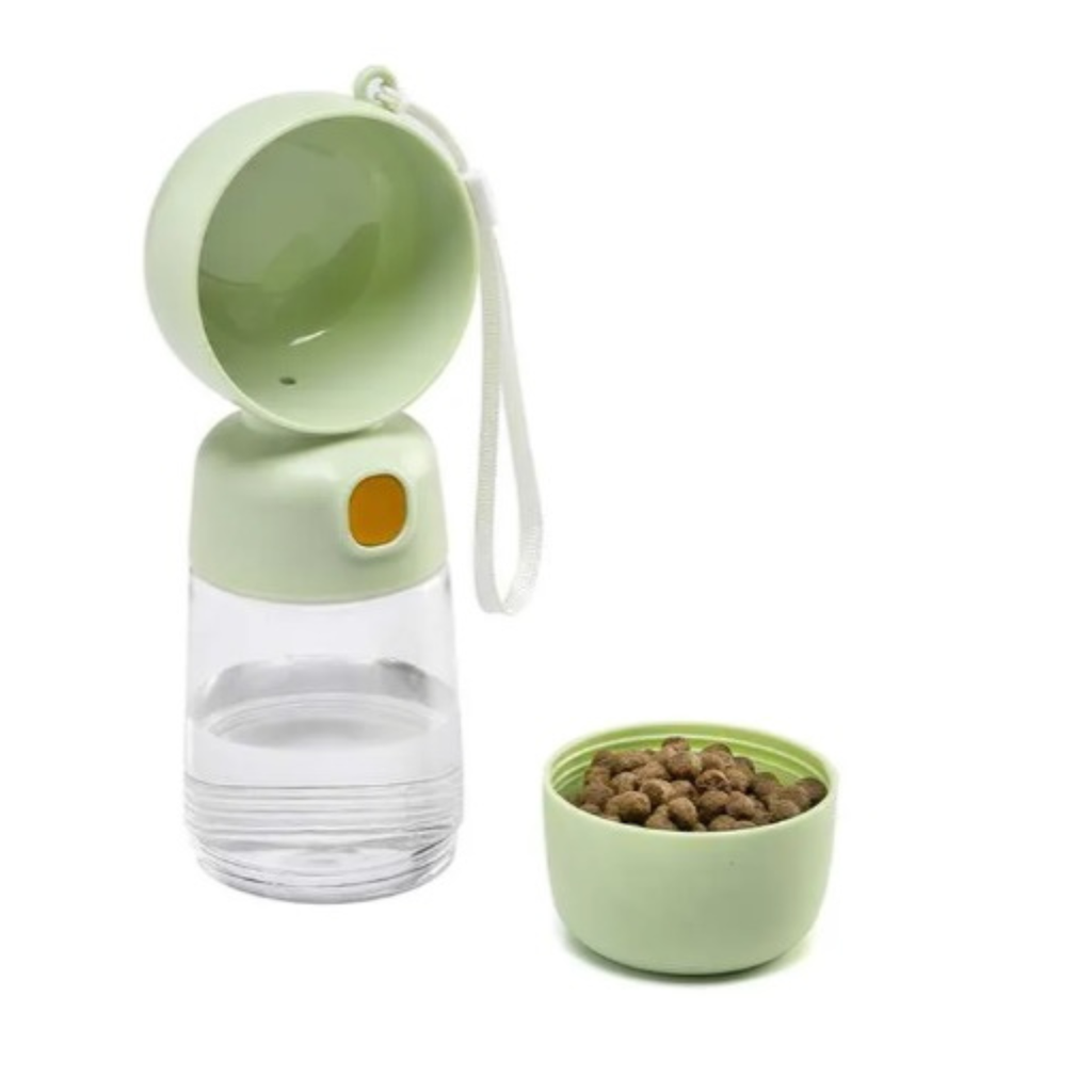 LEO PET BOTELLA MULTIFUNCIONAL "HAPPYTRAVEL" PARA MASCOTAS - VERDE 