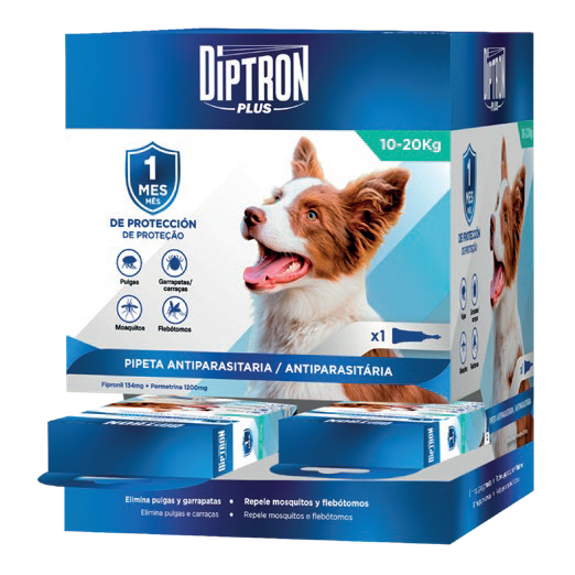 DIPTRON PLUS PERRO 10-20KG (12UD)  