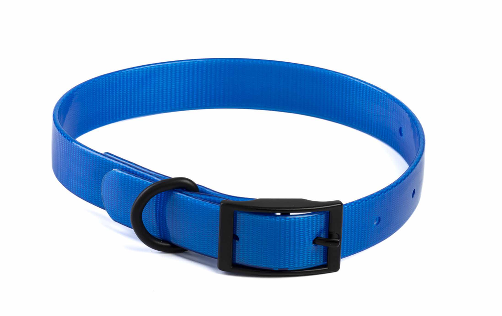 LEO PET COLLAR REFLECTANTE DE BIOTHANE PARA PERRO AZUL NEON TL-XL 2,5x60 CM