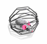 [40140300] FREEDOG JAULA METÁLICA CON RATÓN 6CM