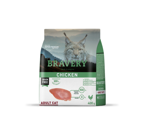 [04GA000600.0001.0032] BRAVERY CAT ADULT CHICKEN 600GR