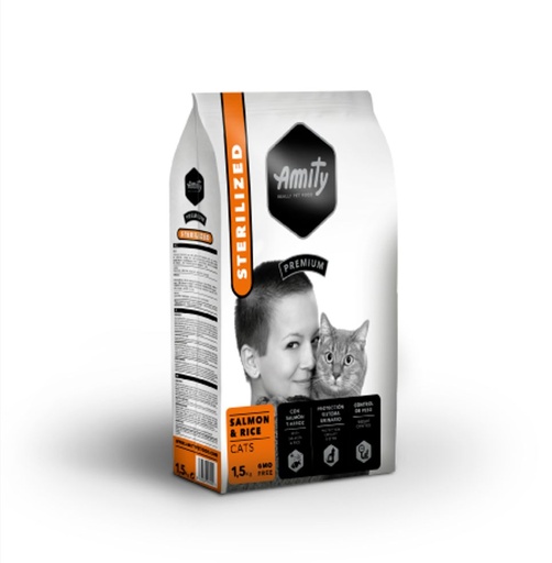 [04GA001500.0009.0240] AMITY CAT PREMIUM  STERILIZED SALMÓN 1,5KG