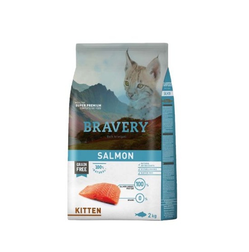 [04GA002000.0034.0192] BRAVERY CAT KITTEN SALMON 2 KG