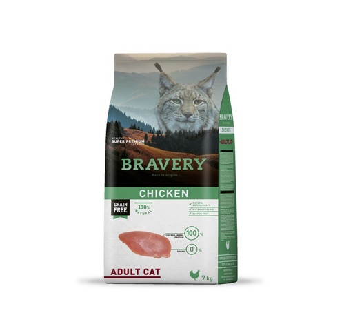 [04GA007000.0001.0056] BRAVERY CAT ADULT CHICKEN 7KG