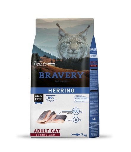[04GA007000.0006.0056] BRAVERY CAT ADULT STERILIZED HERRING 7KG