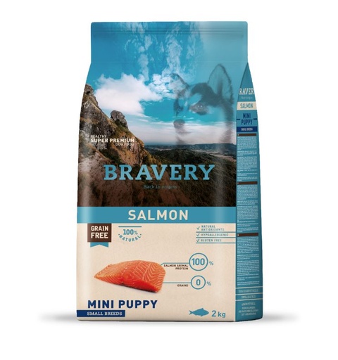[04PE002000.0010.0192] BRAVERY DOG MINI PUPPY SALMON  2KG