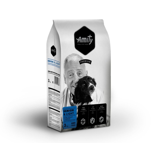 [04PE003000.0012.0096] AMITY DOG PREMIUM SENIOR & LIGHT 3KG