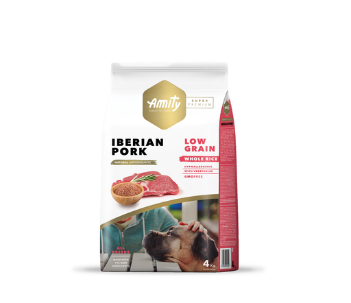 [04PE004000.0007.0096] AMITY DOG LOW GRAIN ADULT IBERIAN PORK 4KG