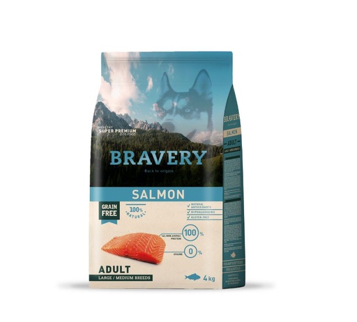 [04PE004000.0025.0096] BRAVERY DOG PUPPY SALMON  MED-LARGE BR. 4KG