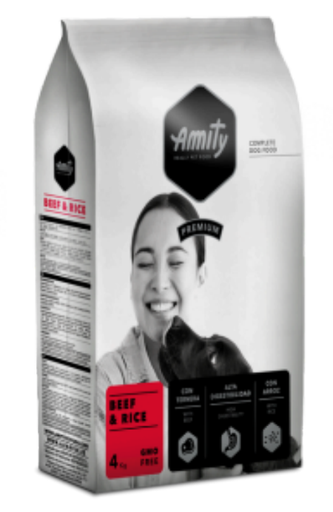 [04PE004000.0097.0096] AMITY DOG PREMIUM ADULT BEEF 4KG