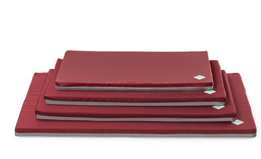 [1437005] LEO PET CAMA MARTE OXFORD PANAL BURDEOS/GRIS 50X80X4 CM