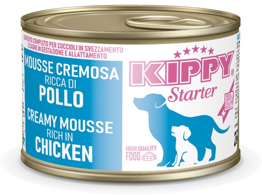 [2493] KIPPY DOG STARTER PUPPY MOUSSE POLLO 200GR (24 UND.)