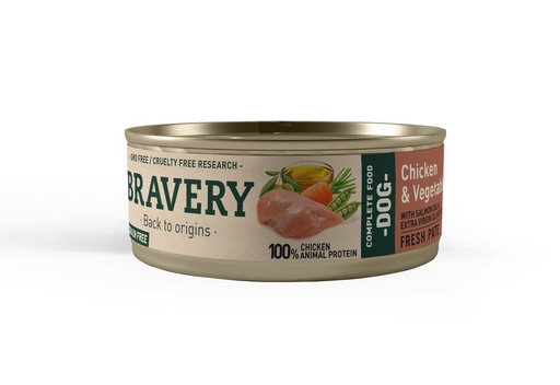 [30PE000080.0001.0248] BRAVERY DOG HUMEDO CHICKEN AND VEGETABLES 24X80GR