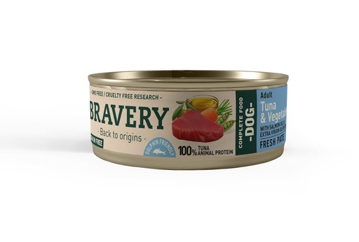 [30PE000080.0002.0248] BRAVERY DOG HUMEDO TUNA & VEGETABLES 24X80GR