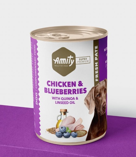 [30PE000400.0001.0132] AMITY DOG PREMIUM HUMEDO CHICKEN 400GR