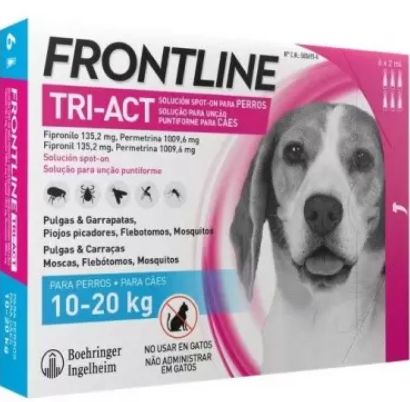 [3120008] FRONTLINE TRI-ACT 6 PIPETAS DE 10 A 20 KG, 2 ml