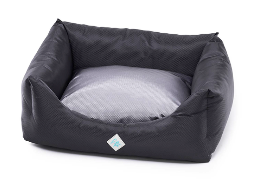 [3157004] LEO PET CAMA RODI CON COJÍN DESMONTABLE PANAL NEGRO/GRIS 85X110 CM