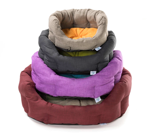 [3244201] LEO PET CAMA REDONDA SANTORINI 75X25H CM COLORES LISOS MIXTOS