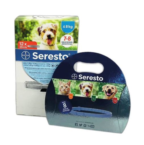 [661210000] SERESTO PERROS PEQUEÑO PACK 12unid. (- 8 Kg.)