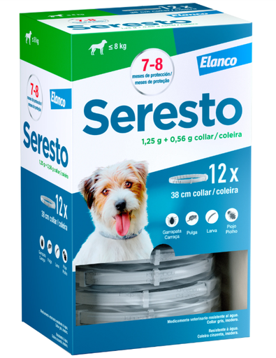 [661210000] SERESTO PERROS PEQUEÑO PACK 12unid. (- 8 Kg.)