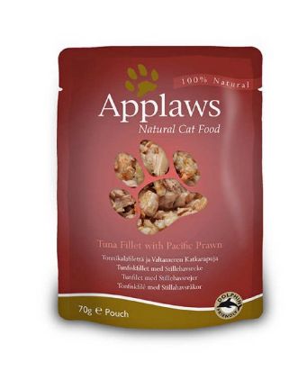 [APP8008MLA] APPLAWS CAT SOBRE ATÚN-GAMBAS PAC 12X70G