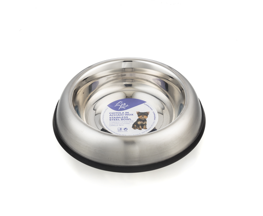 [CD358624] LEO PET BOWL DE ACERO INOXIDABLE ANTIDESLIZANTE 450 ML