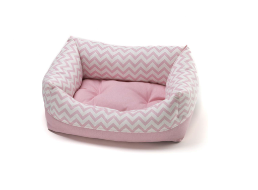 [CP3110059] LEO PET CAMA RODI ZIG ZAG ROSA 40X50 CM