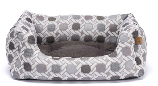 [CP3150054] LEO PET CAMA RODI GEOMÉTRICA GRIS 85X110 CM