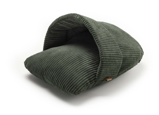 [CP4515063] LEO PET CAMA DORMITORIO TERCIOPELO VERDE 60X40X30 CM