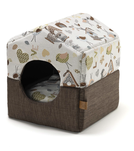 [CP4859066] LEO PET CAMA COTTAGE BIRDY 34X34X41CM