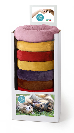 [CPC50034S] LEO PET EXPOSITOR DONUT COLOR VARIADOS 50x15 CM (10 UND. POR EXPOSITOR)