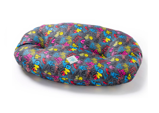 [CT1180018] LEO PET COJÍN OVALADO NETTUNO OXFORD STREET ART RESISTENTE AL AGUA 105X70 CM