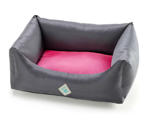 [CT3157014] LEO PET CAMA RODI EXTRA FUERTE FUCSIA Y GRIS AGUA 85X110 CM