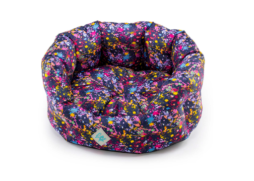 [CT3221017] LEO PET CAMA SANTORINI RESISTENTE AL AGUA COLORES ABSTRACTOS 55x45x21 CM