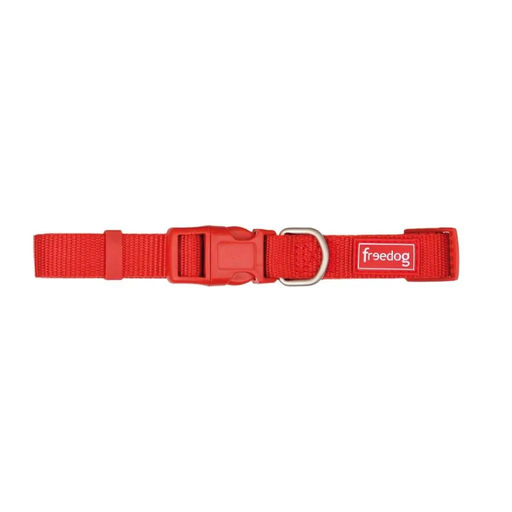 [FD4000519] FREEDOG COLLAR NYLON BASIC ROJO TEJA 15MM