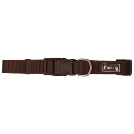 [FD4000523] FREEDOG COLLAR NYLON BASIC MARRÓN 15MM