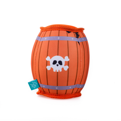 [GH525661] LEO PET JUGUETE PARA PERRO PIRATA "BARRIL" 12x17 CM