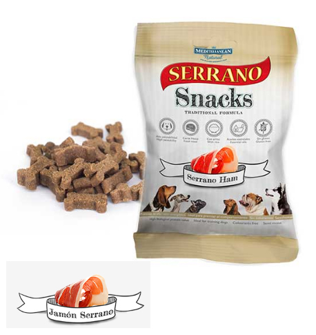 [H68172-2] SERRANO SNACK PERRO DE JAMÓN (25UNID) 85GR