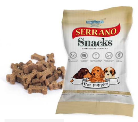 [H68176-2] SERRANO SNACK PERRO CACHORROS (25UNID) 85GR