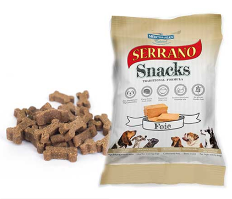 [H68178-2] SERRANO SNACK PERRO DE FOIE (25UNID) 85GR