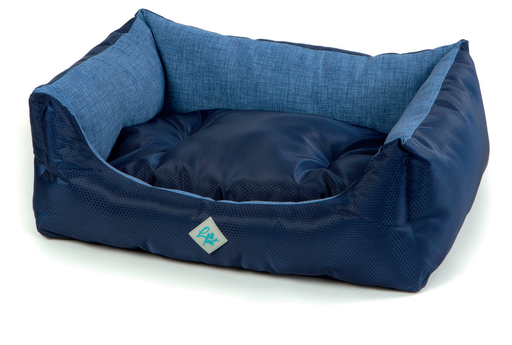 [P3150402] LEO PET CAMA RODI CON COJIN DESENFUNDABLE AZUL 85X110 CM