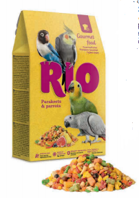[RI21220] RIO ALIMENTO GOURMET PEQUE-COTORRAS-LOROS 250GR (5 UND.)