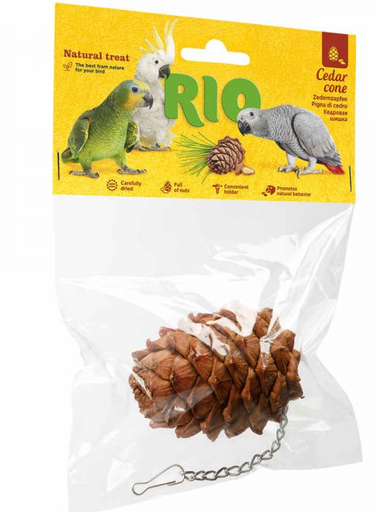 [RI22060] RIO PIÑA DE CEDRO NATURAL PARA PÁJAROS (1 UD)